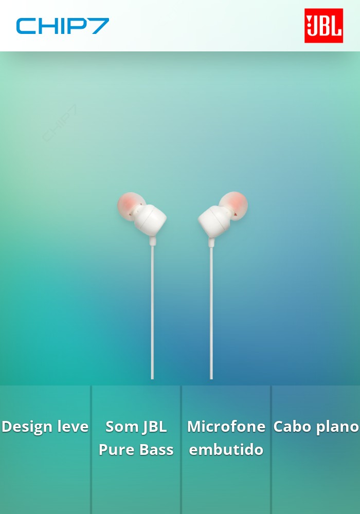 Auriculares JBL T110 Brancos