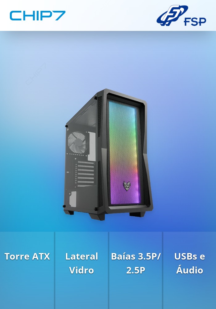 CAIXA MIDITOWER FSP CMT212A PRETO