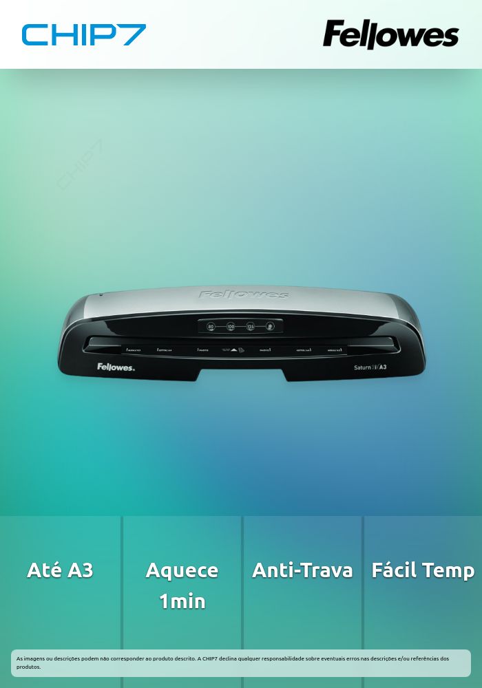 PLASTIFICADORA FELLOWES SATURN 3 A3