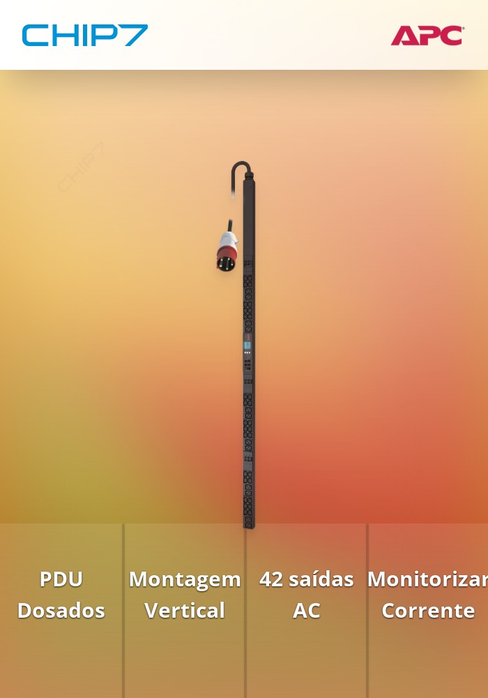 APC Metered Rack PDU - Unidade de distribuição de potência (montável em bastidor) - AC 400 V - 3 fases - Ethernet, RS-232, USB - entrada: IEC 60309 32A - conectores de saída: 42 - 0U - preto - para P/N: AR3103SP, AR3106SP, SRT1000RMXLI, SRT1000RMXLI-