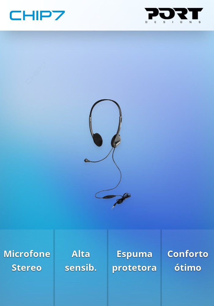 PORT HEADSET STEREO SET JACK 3.5 MM C/VOLUME CONTROL