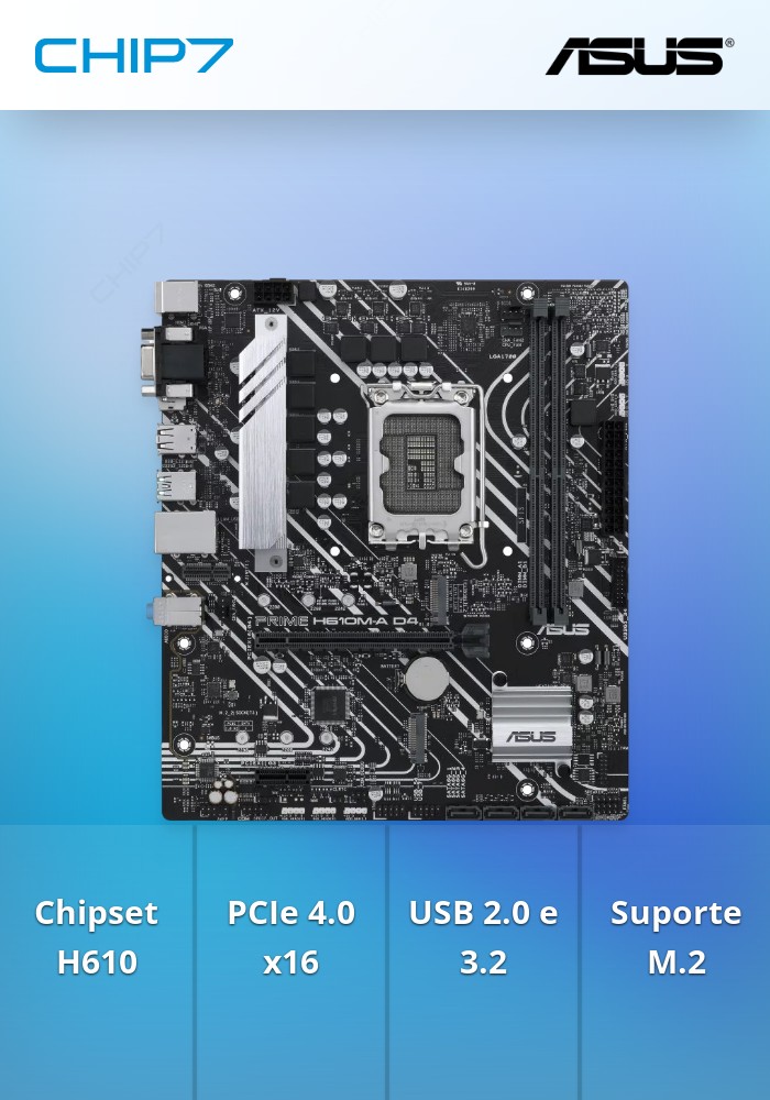 正常動作品 ASUS PRIME H610M-A D4 / LGA1700 Placa-mãe ASUS Prime H610M-A D4 Intel LGA 1700 Micro ATX DDR4
