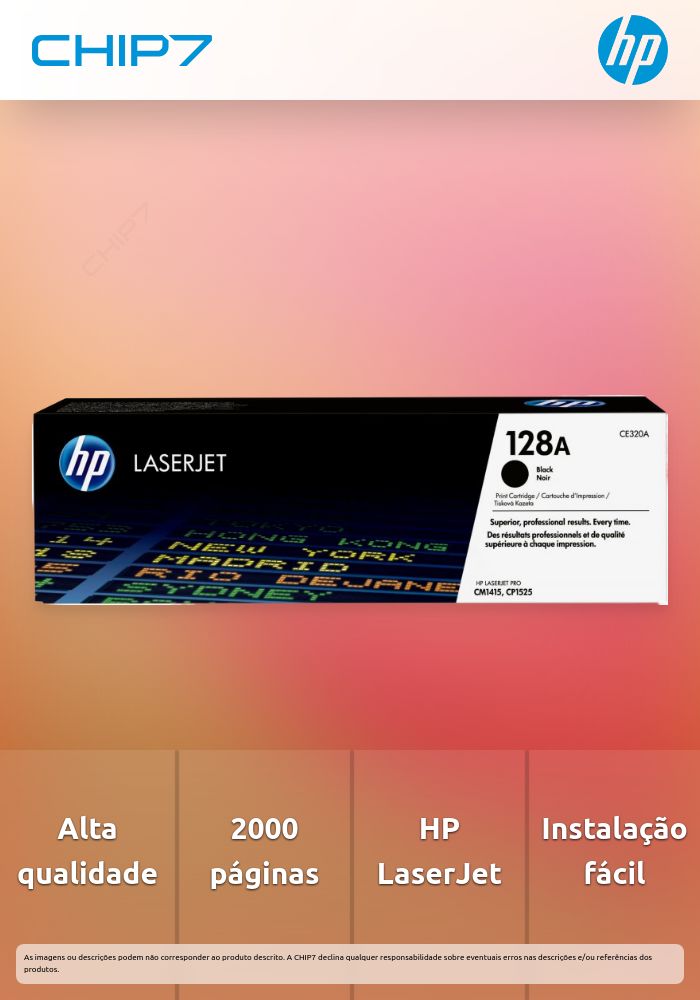 HP 128A Black LaserJet Print Cartridge