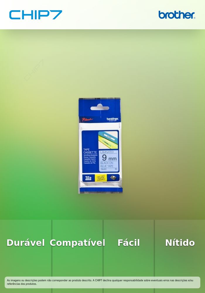 CINTA ROTULADORA AZUL/NEGRO 9