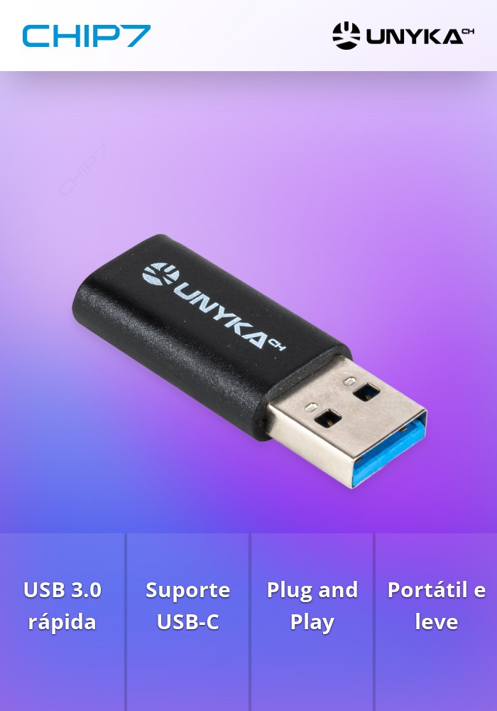Adaptador USB 3.0 para USB-C