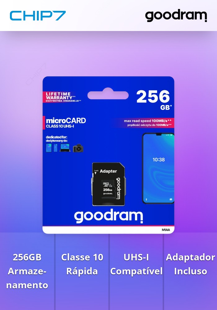 256GB MICRO CARD cl 10 UHS I + adapter