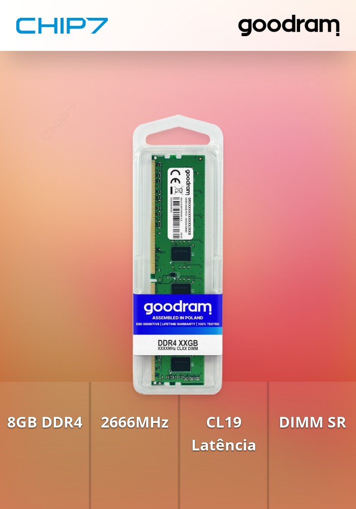 DDR4 8GB 2666MHz CL19 SR DIMM