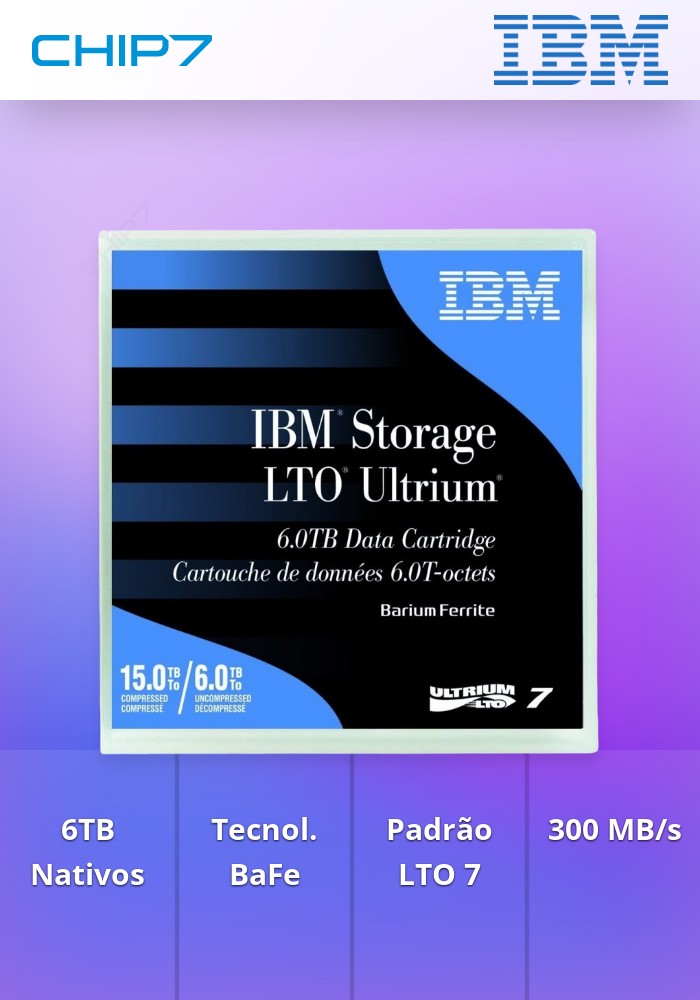 DC IBM Ultrium LTO-7 (BaFe) 6TB/15TB