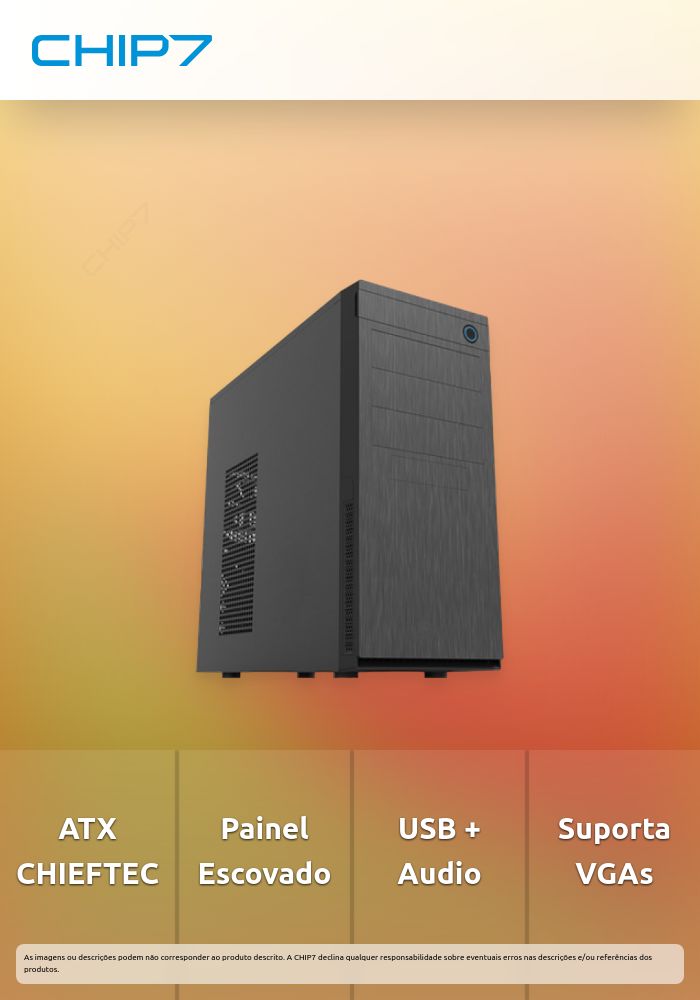 CAIXA ATX CHIEFTEC HC-10B-OP PRETO SEM FONTE