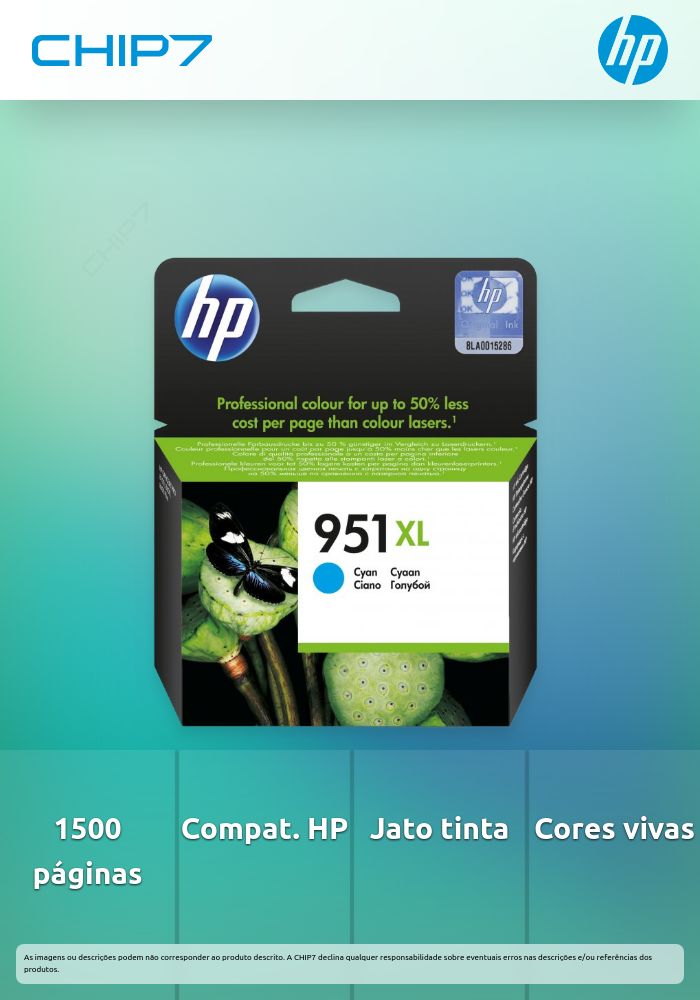 TINTA CIAN HP 951 XL