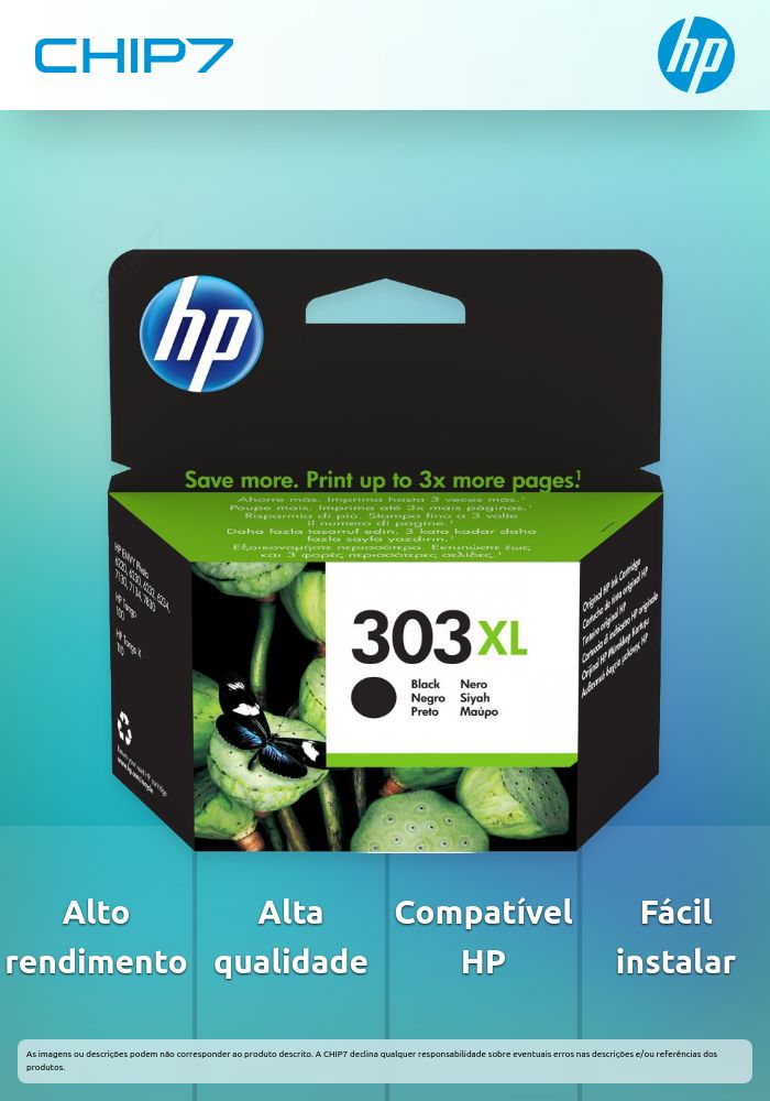 TINTA NEGRO HP 303 XL