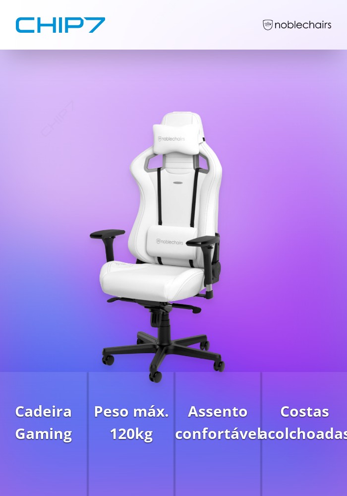 Cadeira noblechairs EPIC - White Edition