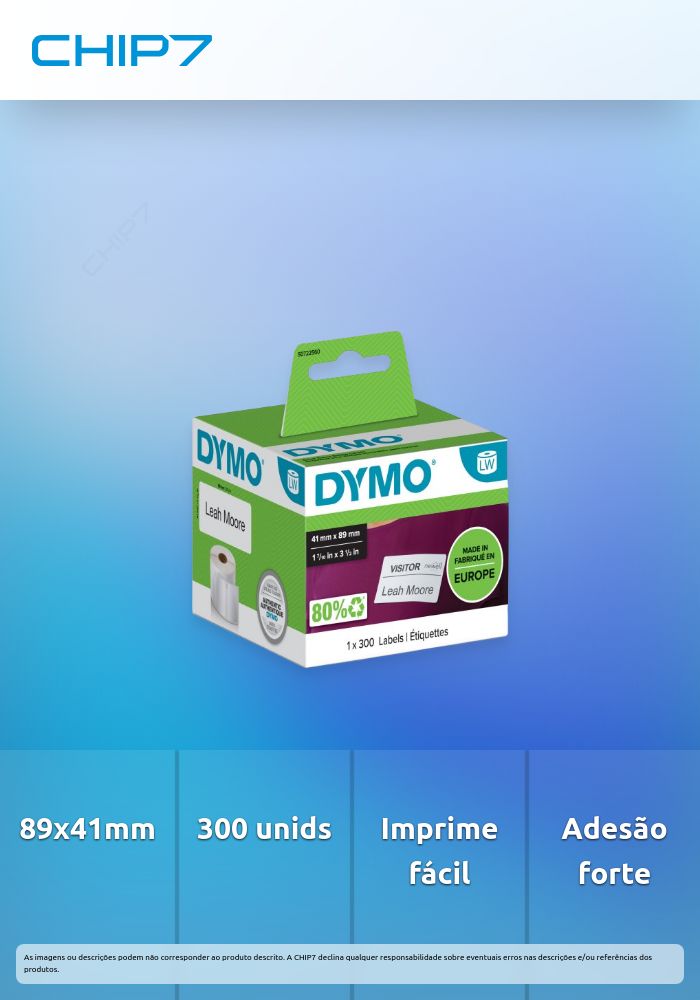 ETIQUETAS IDENTIFI 89X41  ROLLO 300