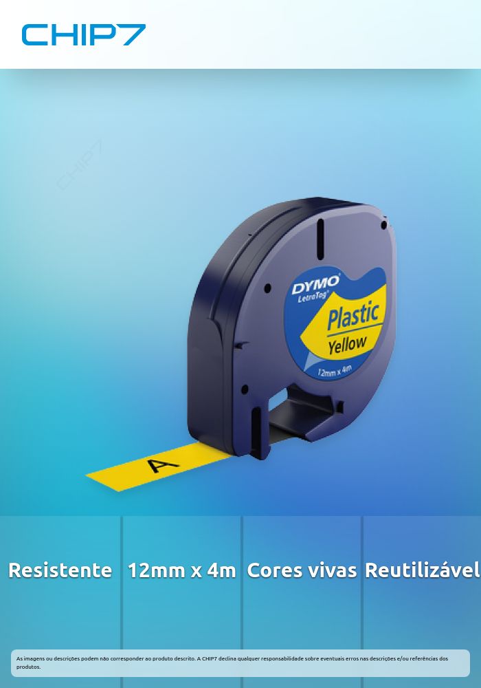 CINTAS PLASTICO 12MM X 4M NE/AMA