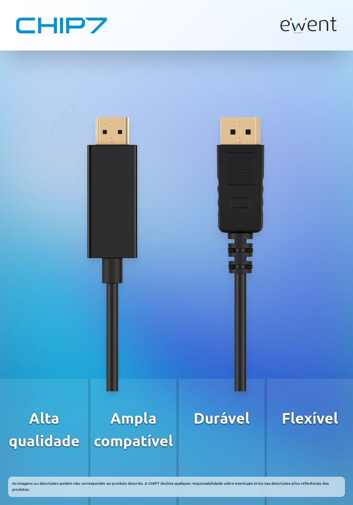 Cabo Adaptador DisplayPort para HDMI 1.2, gold-plated, 1.8m » válido até nova comunicação
