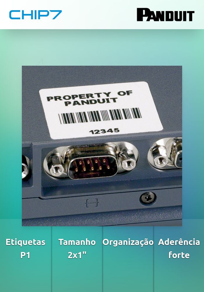 P1 CASSETTE 2.00WX1.00H-COMP LABEL