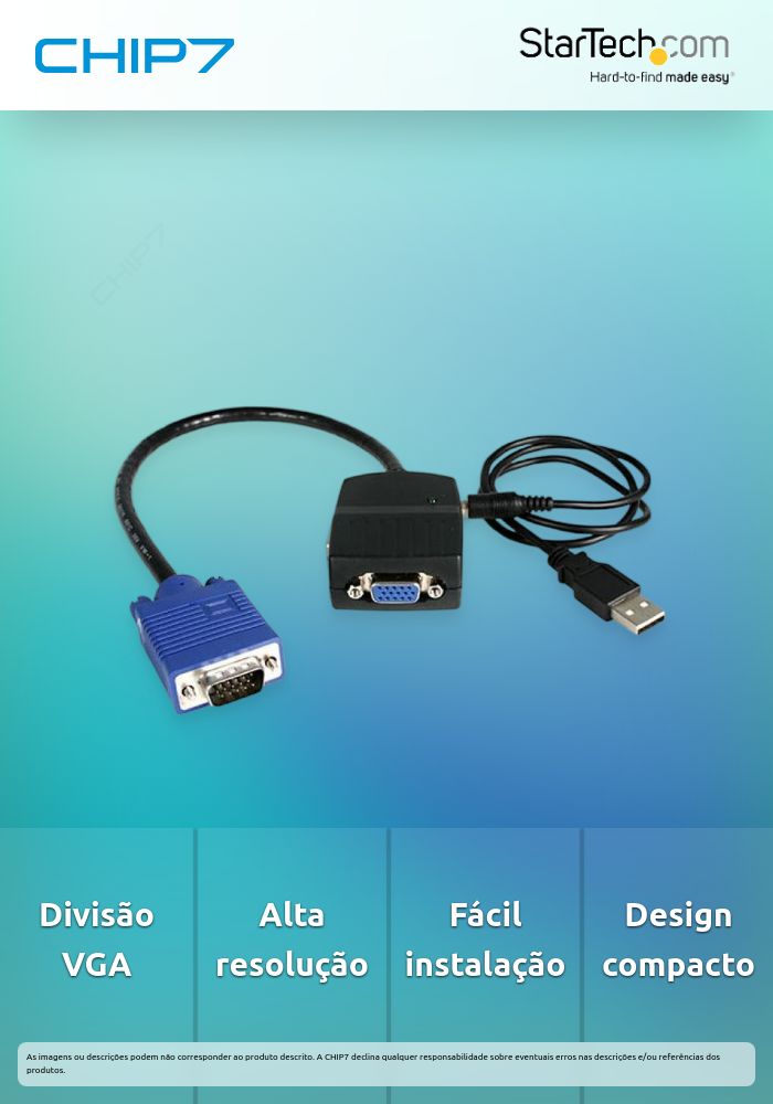 DIVISOR SPLITTER VGA 2 PUERTOS