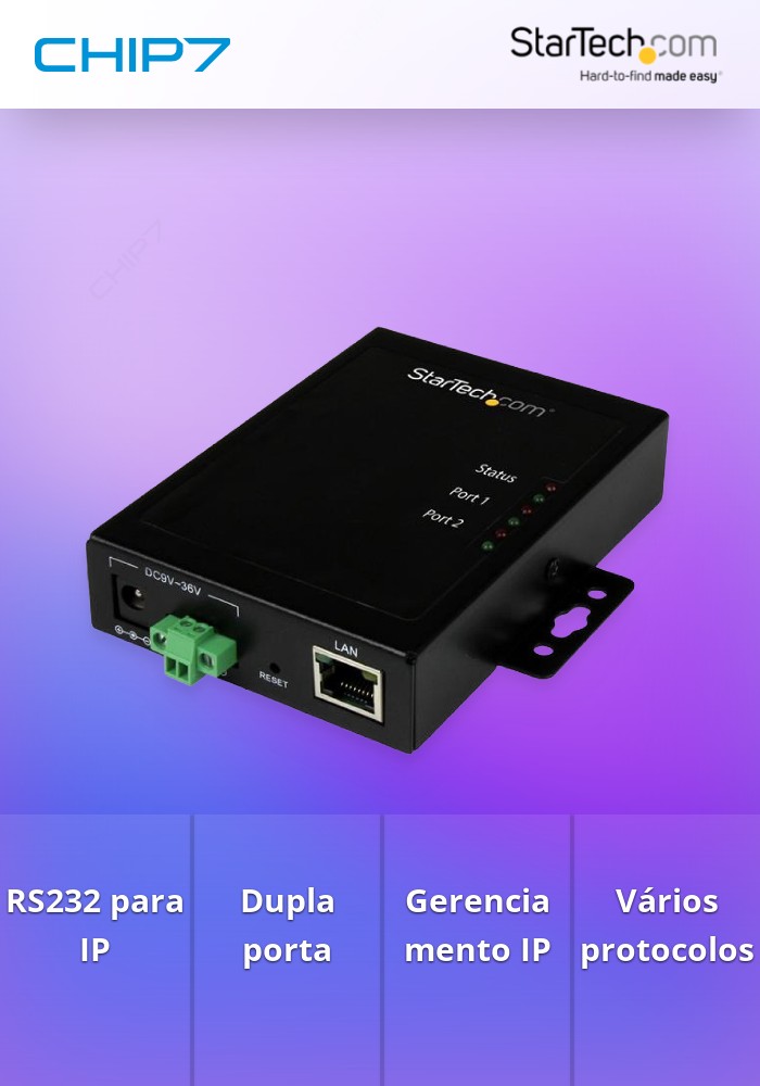 SERVIDOR 2X SERIE  RS232 A IP