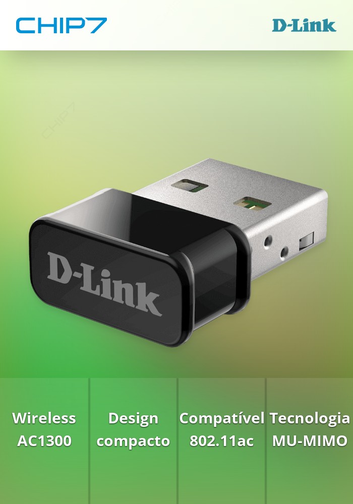 Placa de Rede D-Link DWA-181 Wireless AC1300 Nano