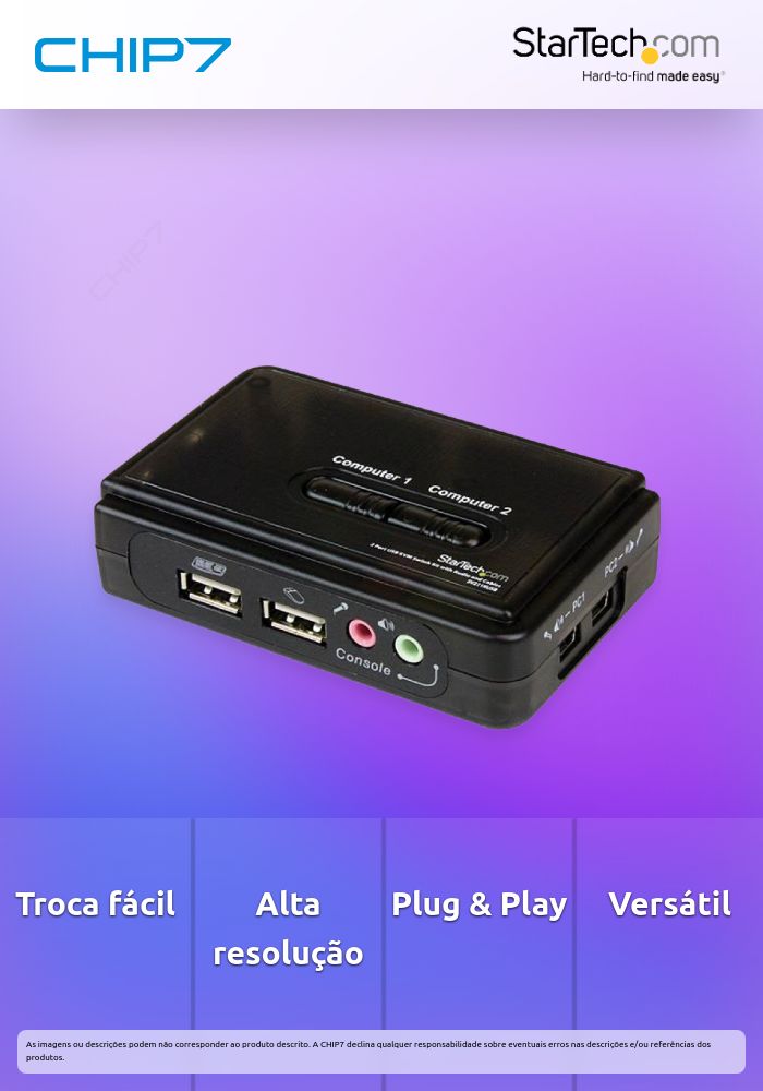 KIT SWITCH KVM 2 PUERTOS VGA