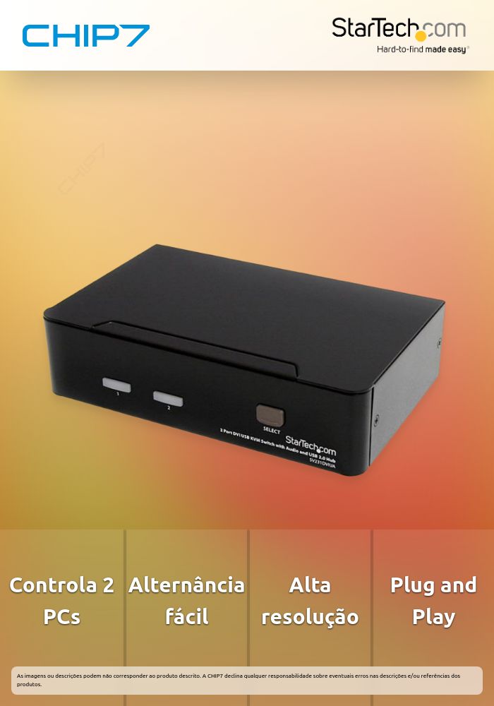 CONMUTADOR SWITCH KVM - 2 PUERTOS U