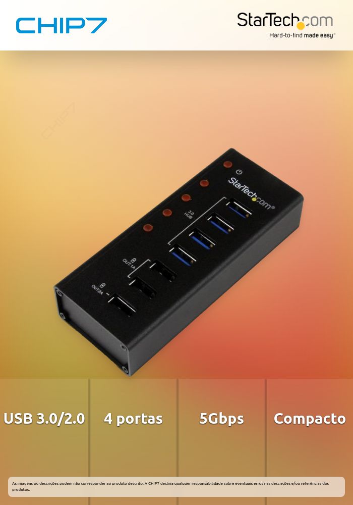 HUB USB 3.0 DE 4 PUERTOS
