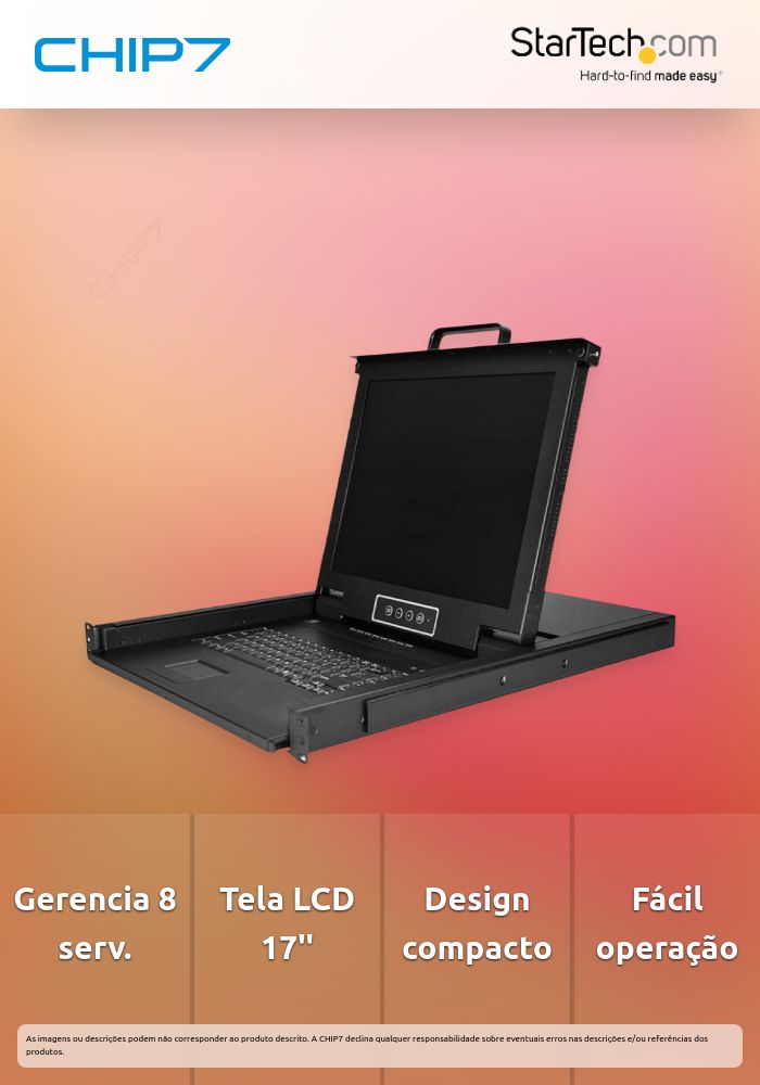 CONSOLA RACK KVM 8XVGA LCD 17