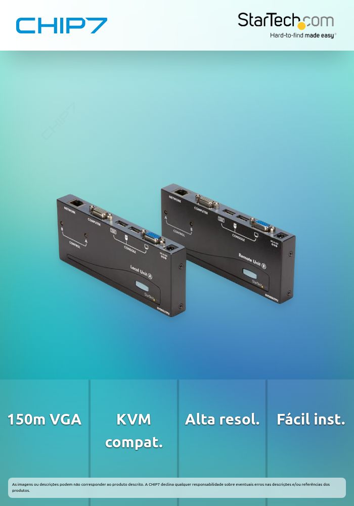 EXTENSOR CONSOLA KVM VGA 150M