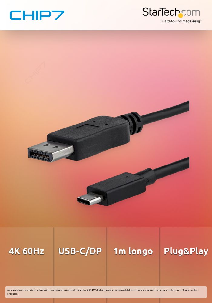 CABLE USBC DISPLAYPORT 1M 4K60