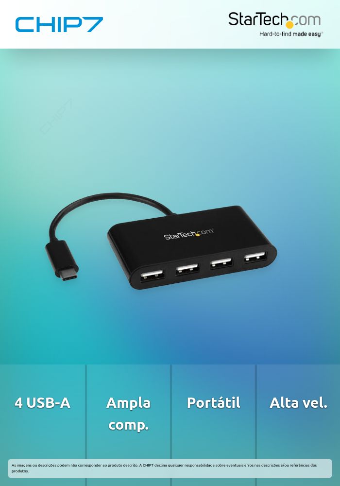 HUB CONCENTRADOR USBC A 4XUSBA