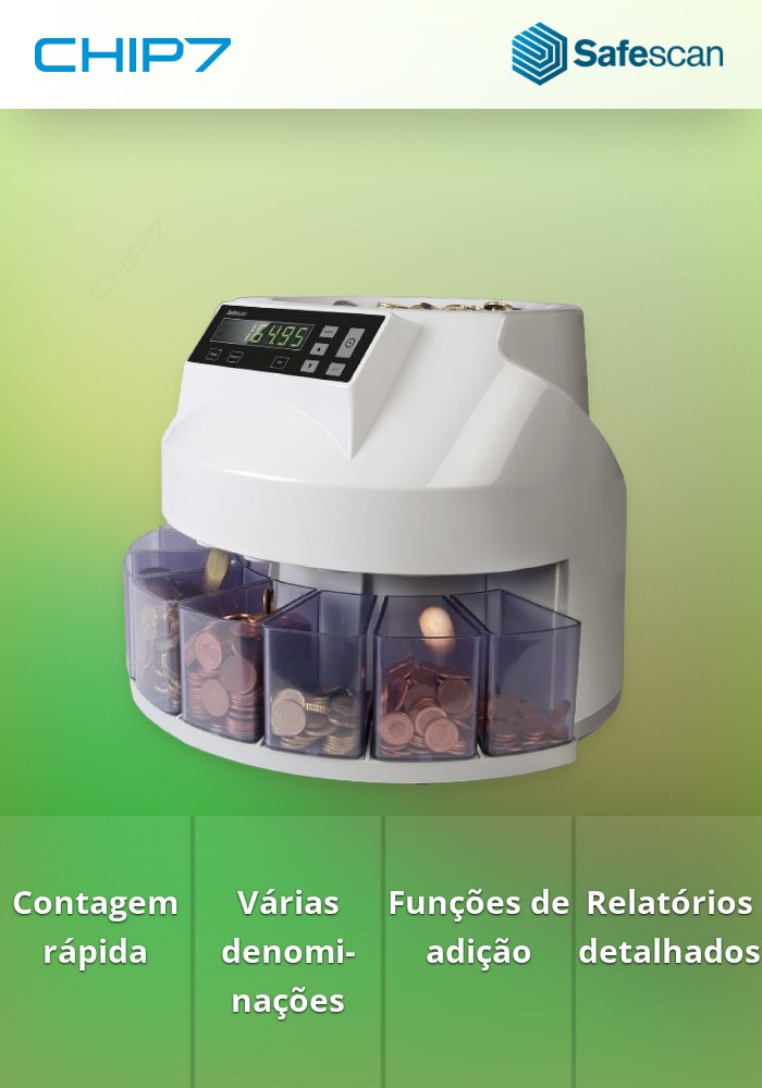 Contador / Classificador de Moedas SafeScan 1250 - 113-0547