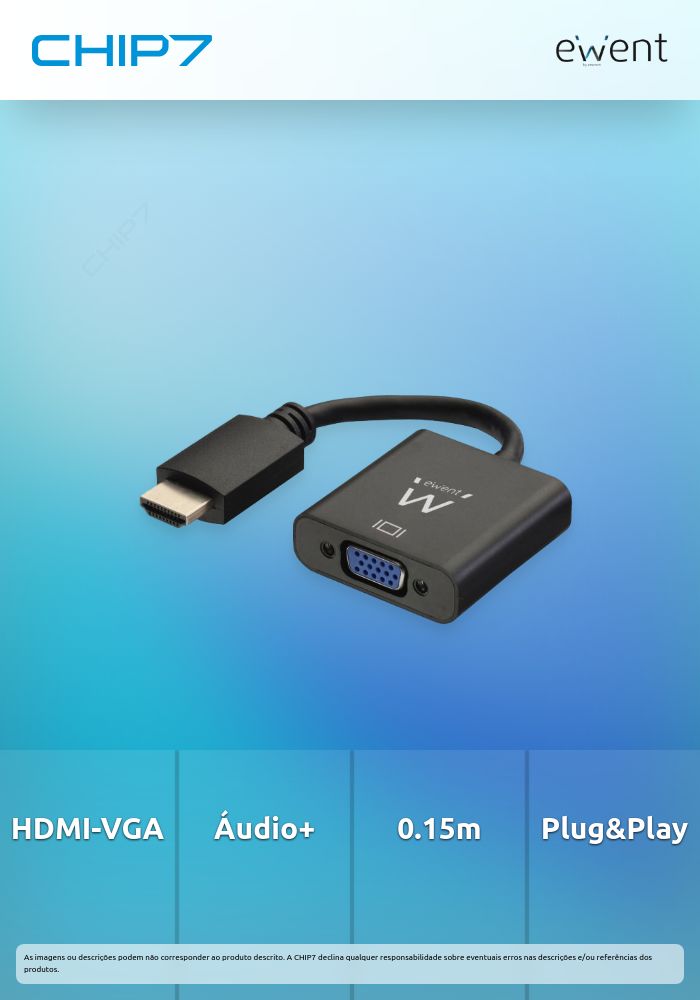Conversor HDMI - VGA com audio 0.15m » válido até nova comunicação
