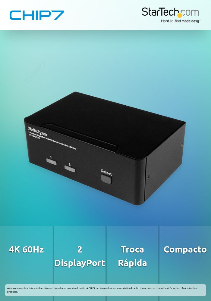 KVM 2 PUERTOS DISPLAYPORT 4K60