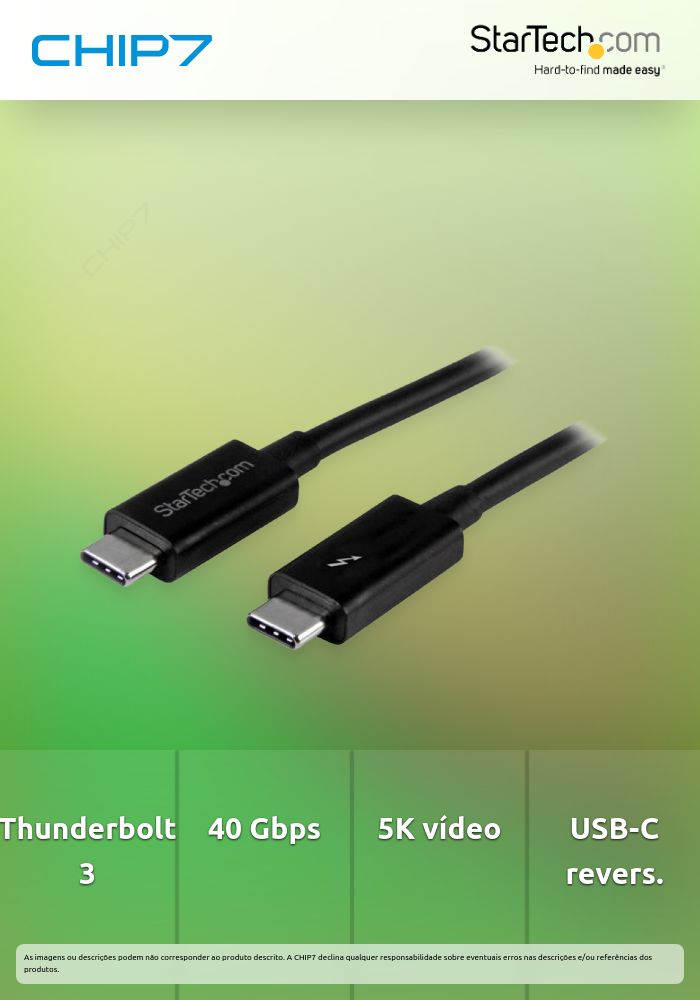 CABLE 2M THUNDERBOLT 3 USB-C