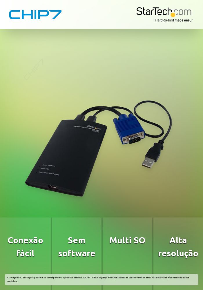 ADAPTADOR CRASH CART USB KVM PARA O