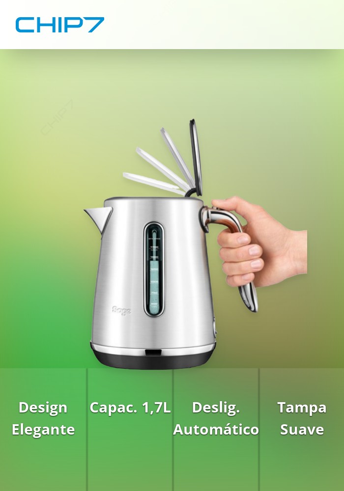 SAGE JARRO ELETRICO LUXE KETTLE (BRUSHED STAINLESS STEEL)