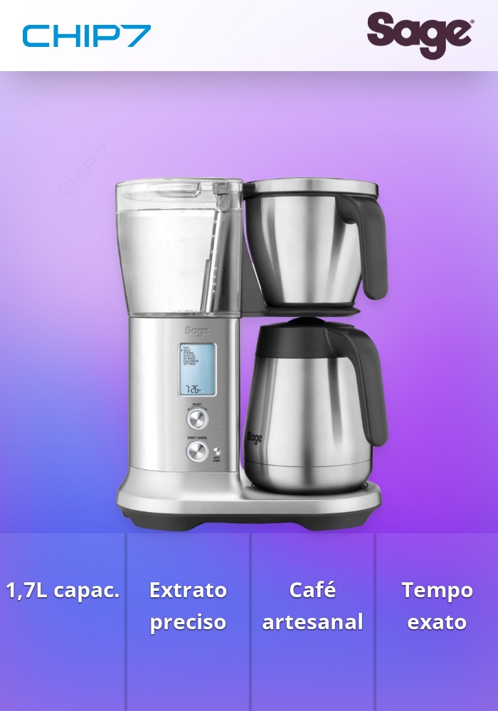 SAGE MAQUINA CAFE PRECISION BEWER THERMAL (STAINLESS STEEL CARAFE) CHIP7