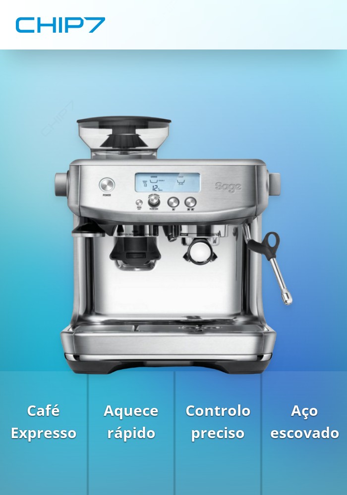 SAGE MAQUINA CAFE THE BARISTA PRO (BRUSHED STAINLESS STEEL)