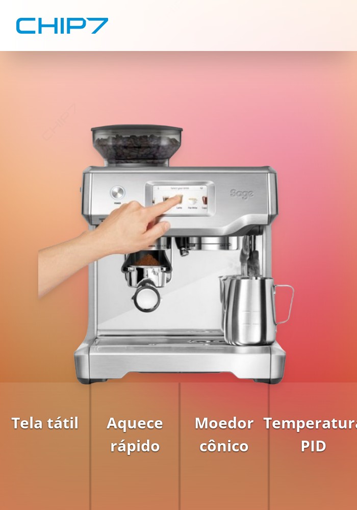SAGE MAQUINA CAFE THE BARISTA TOUCH (BRUSHED STAINLESS STEEL)