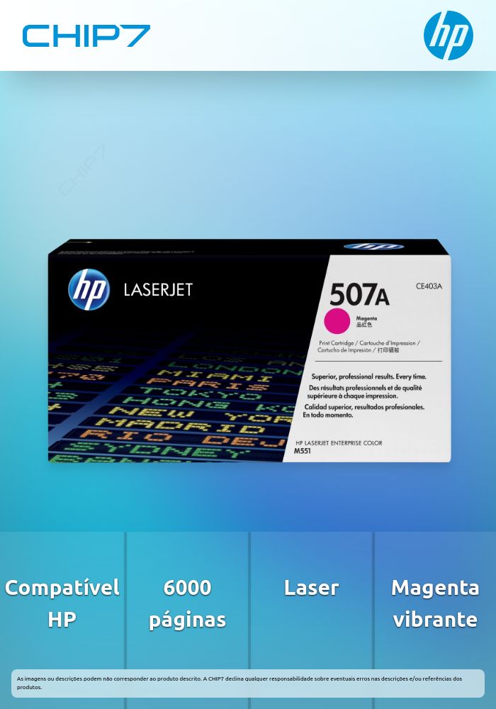 HP 507A Magenta LaserJet Toner Cartridge