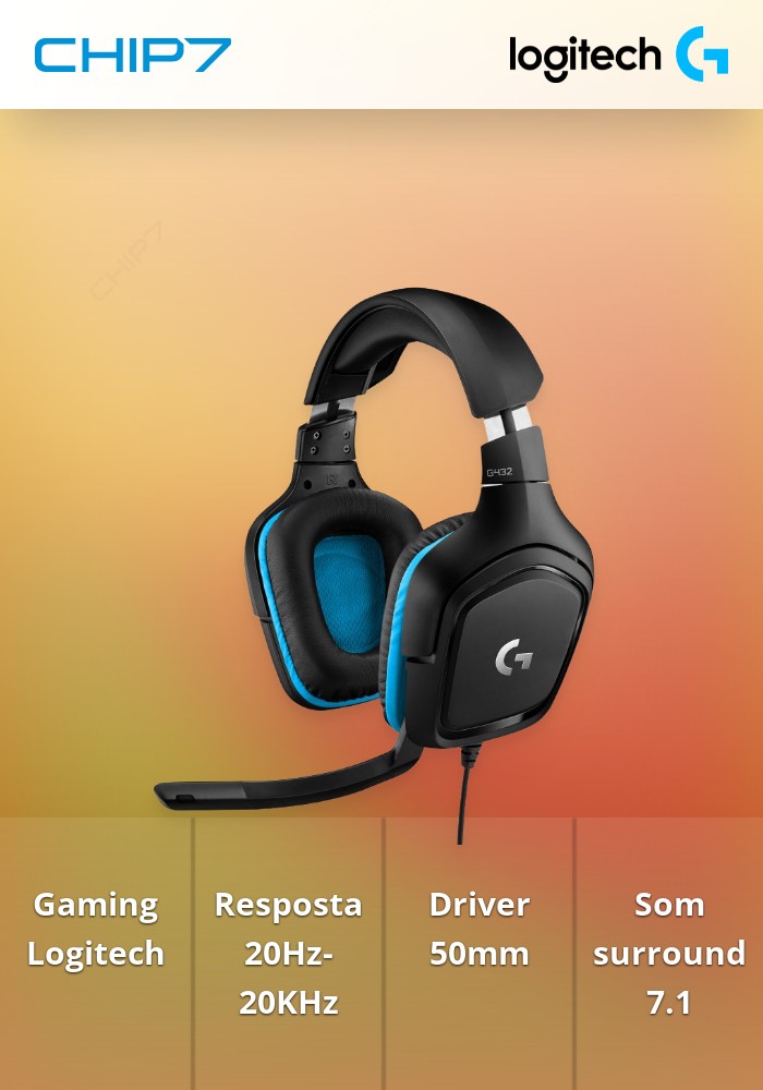 Headset Logitech G432 7.1 Gaming