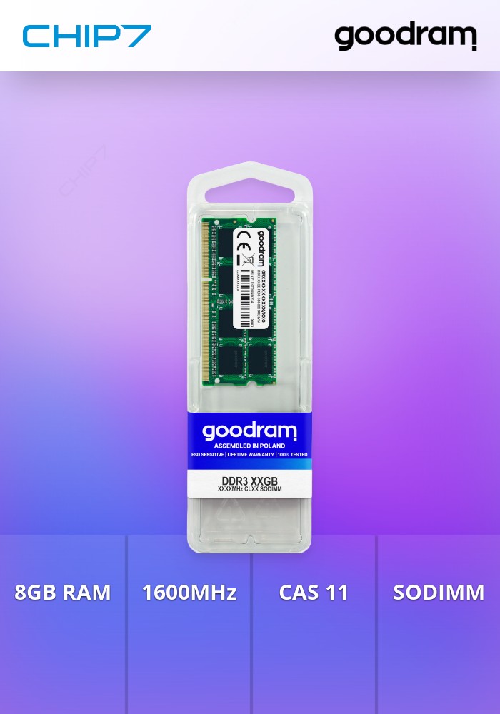 8GB 1600MHz CL11 SODIMM