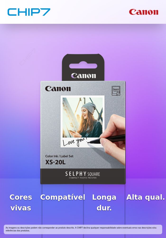 Conjunto de tinteiros a cores/papel XS-20L