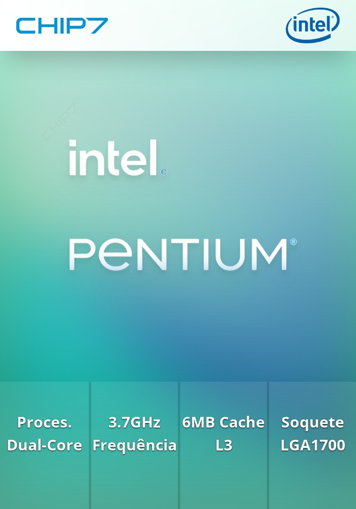 Processador INTEL Pentium G7400 -3.7GHz 6MB LGA1700