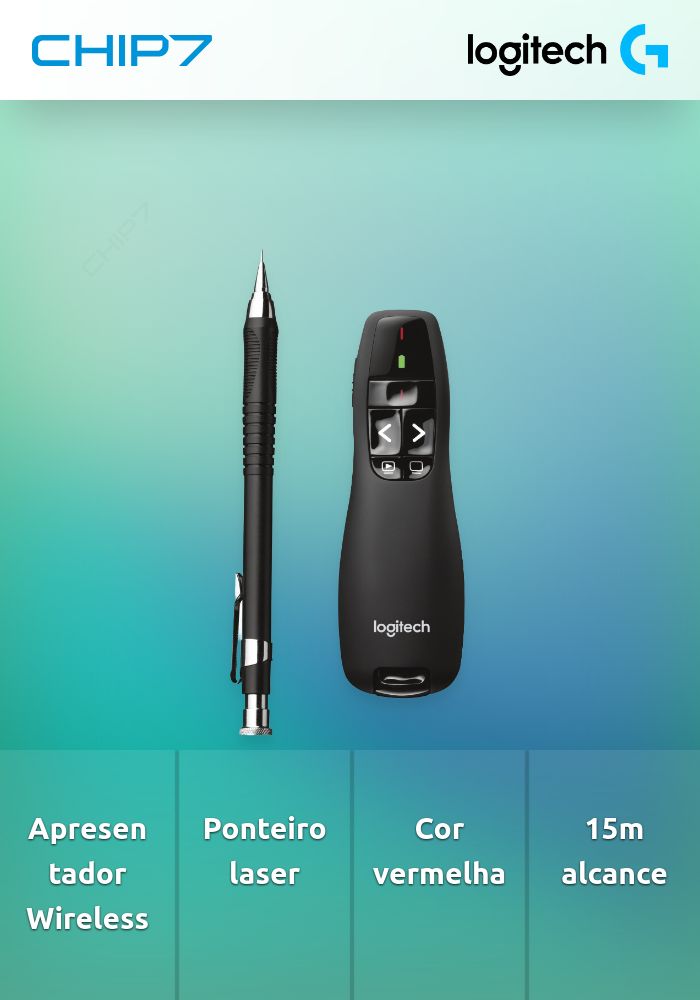 Apontador Logitech R400 Presenter Wireless