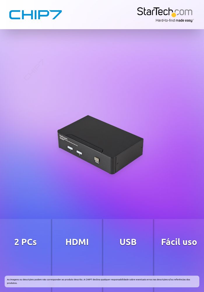 SWITCH KVM HDMI 2 PUERTOS USB