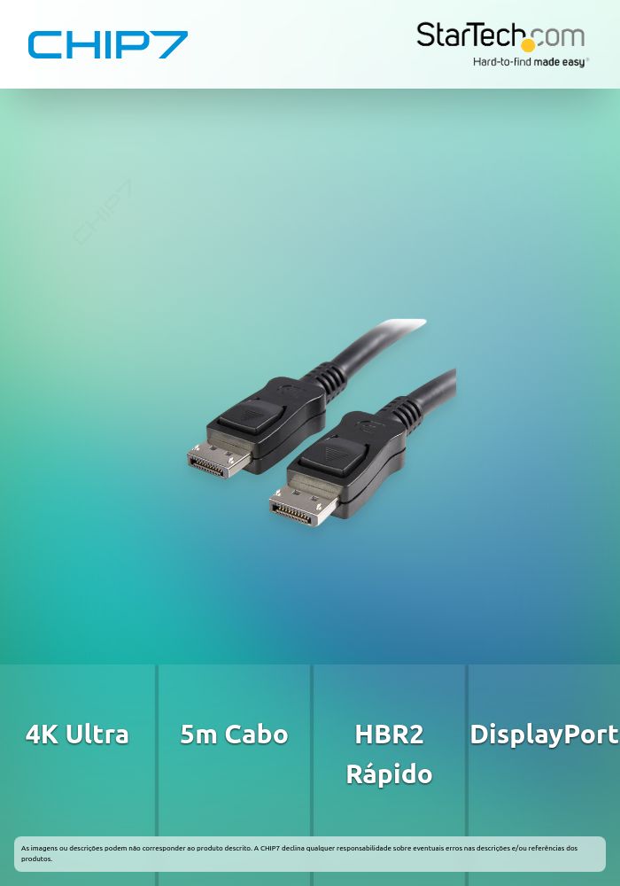 CABLE 5M DISPLAYPORT 4K HBR2