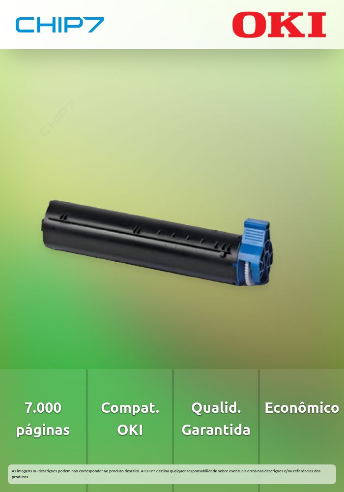 Toner OKI Preto 7k - B412/B432/B512/MB472/MB492/MB562