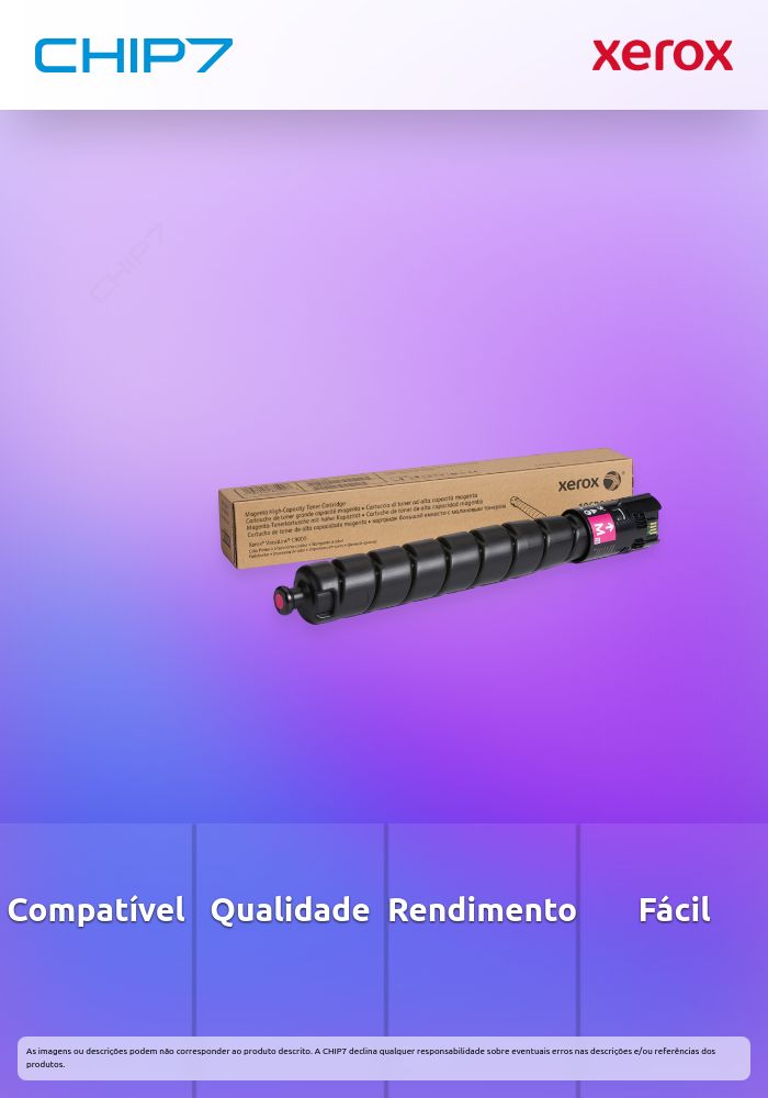 Toner Xerox Preto Original para VersaLink C7120 C7125 C7130