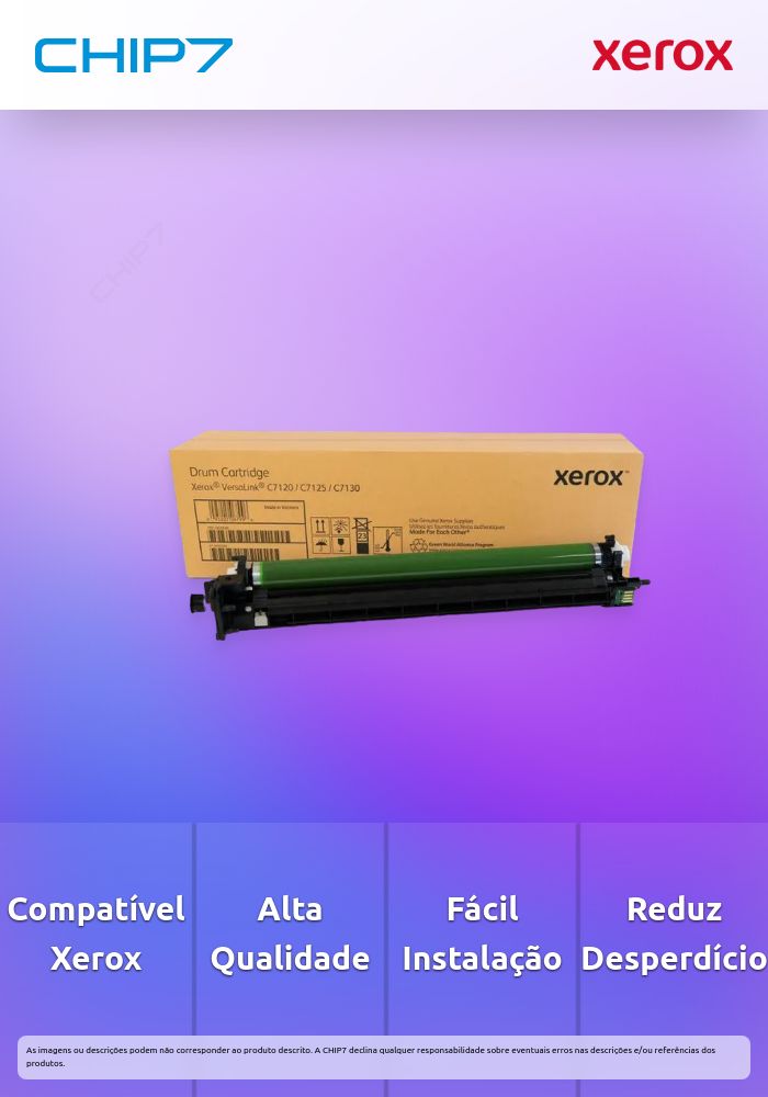 Cartucho do Tambor Xerox VersaLink C7100